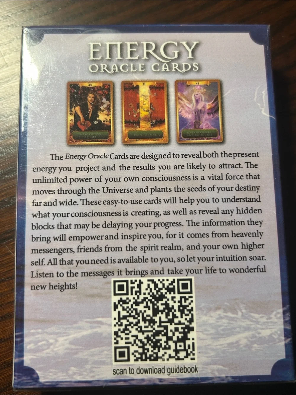 Energy Oracle Cards by Sandra Anne Taylor - Purple Blue Deck - Picture 2 of 2